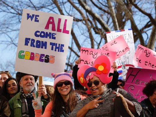 'This is about equality': Activists take to the streets for Women's March