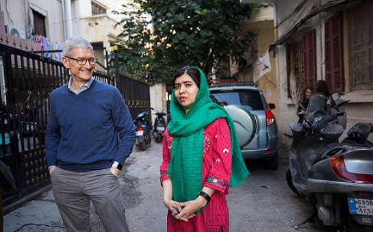 Apple makes significant investment in Malala's education fund