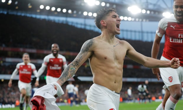 Lucas Torreira caps Arsenal’s comeback in 4-2 derby win over 10-man Spurs