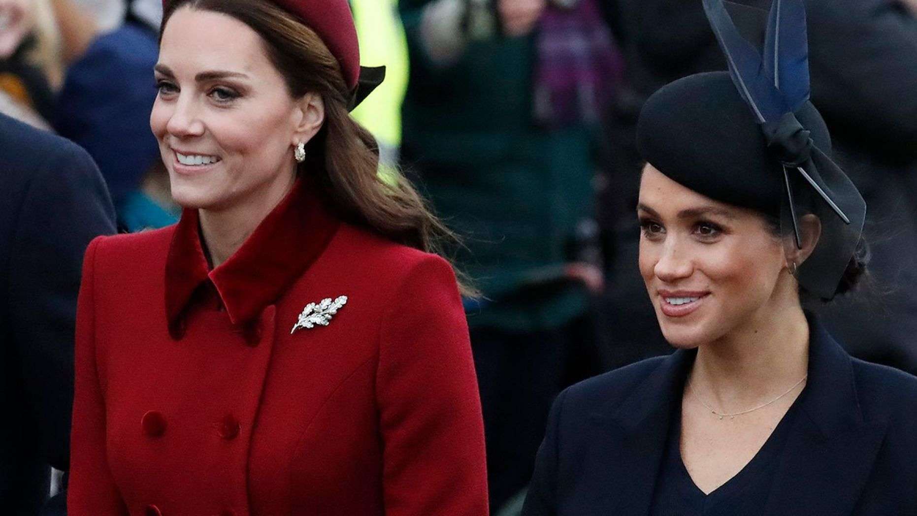 Meghan Markle, Prince Harry join Kate Middleton, Prince William for Christmas Day service amid feud rumors