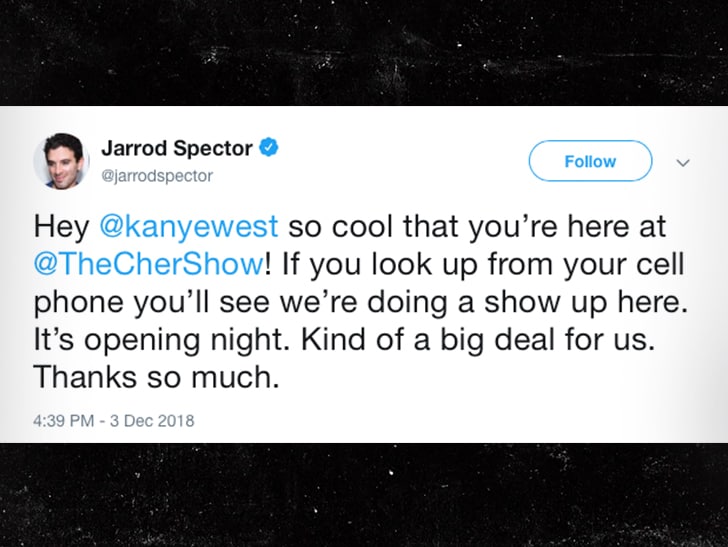 Kanye West Apologizes for Cher Show Mishap