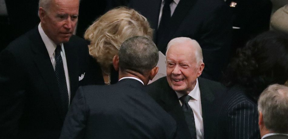 Donald Trump Makes No Effort To Greet Jimmy Carter, The Oldest Living President, At Bush Funeral