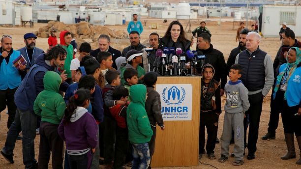 Angelina Jolie describes soul-destroying visit to Syrian refugee camp