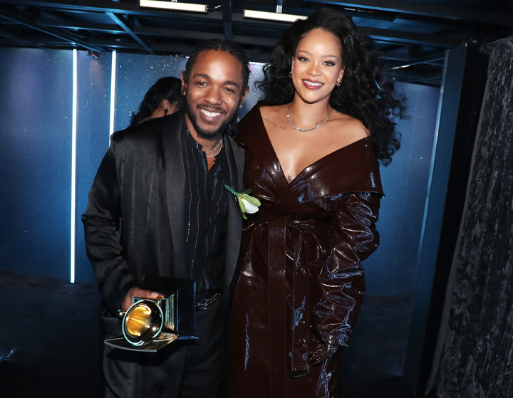 Rihanna Celebrates Grammy Win With Rumored Billionaire Boyfriend