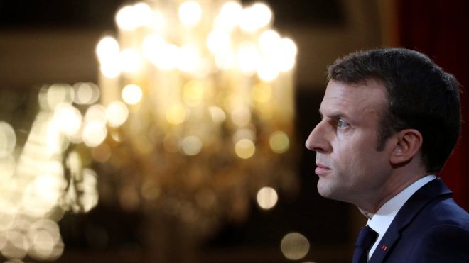Emmanuel Macron: French president announces fake news law