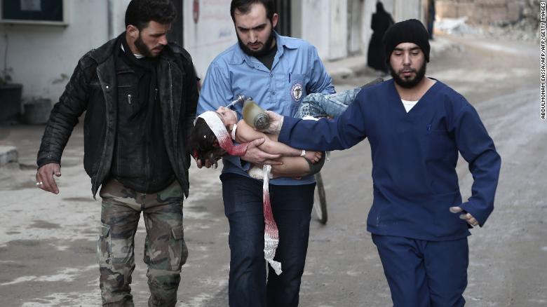 Airstrikes kill 17 civilians in Syrian rebel-held area, rescuers say