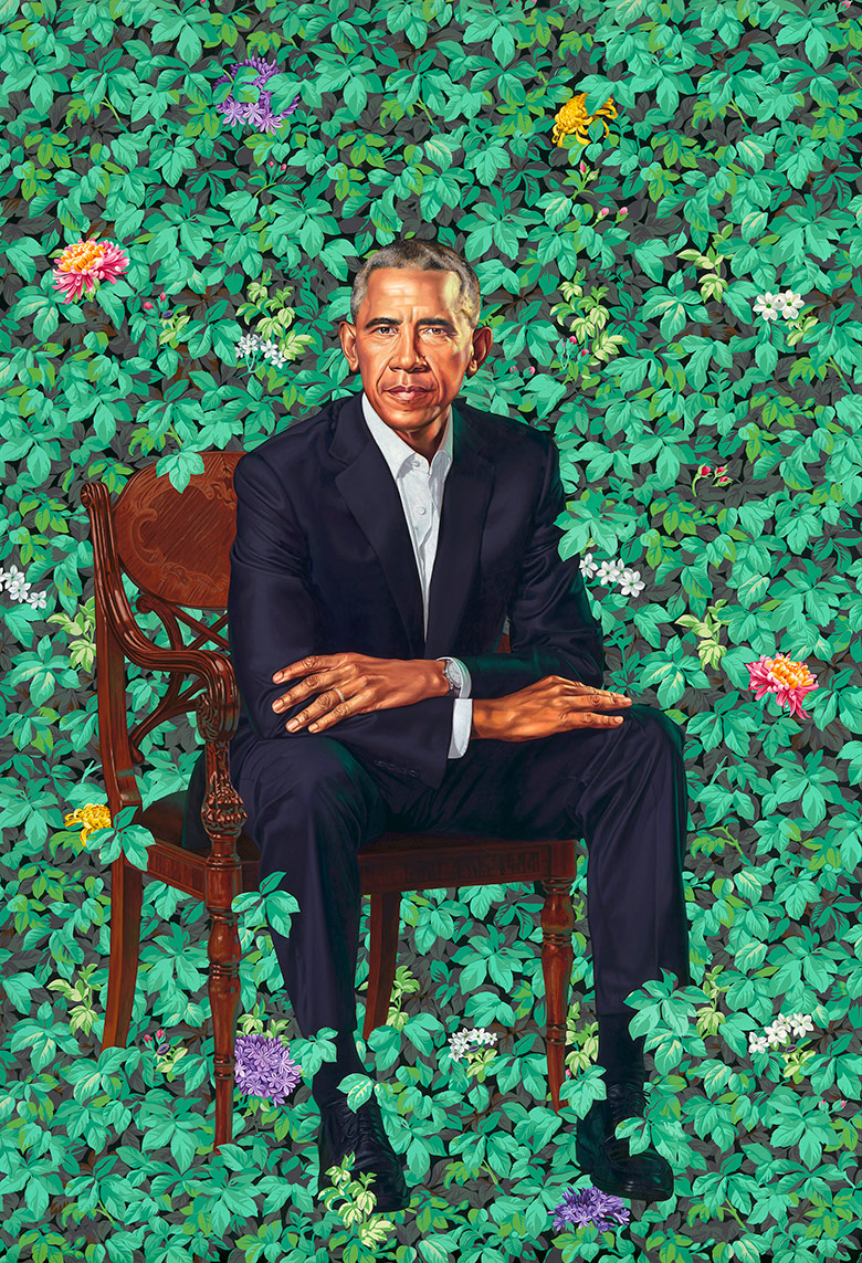 Obamas official portraits unveiled