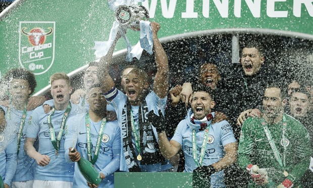 Kompany on target as Manchester City cruise past Arsenal in Carabao Cup final