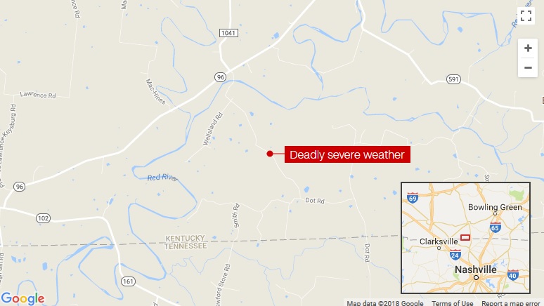 Storms kill four people in Kentucky, Arkansas