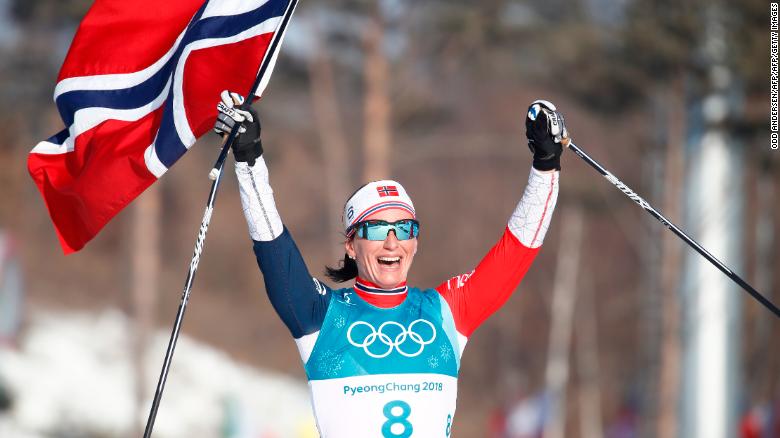 Record-breaker Marit Bjoergen sends Norway top of final medal tally