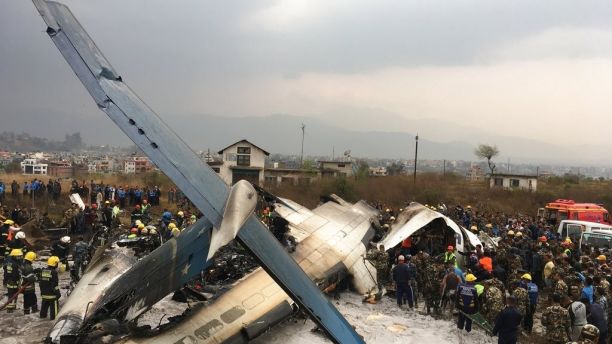 Nepal airport passenger plane crash leaves at least 49 dead, official says