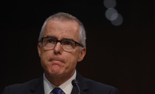 U.S. congressman offers Andrew McCabe temporary job so he can access retirement benefits
