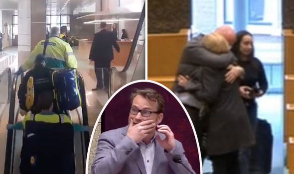 BREAKING: Dutch parliament horror as man plummets from balcony during MP’s speech