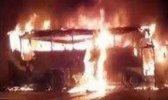 TRAGEDY as 21 people DIE in blazing bus INFERNO in Thailand