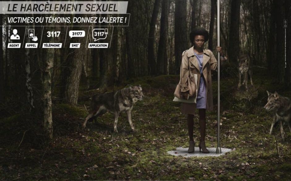 Paris launches shock poster campaign against sexual harassment on public transport