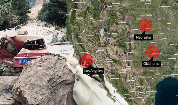 Earthquake hits today MAP: Oklahoma, Nebraska and Los Angeles hit by earthquakes