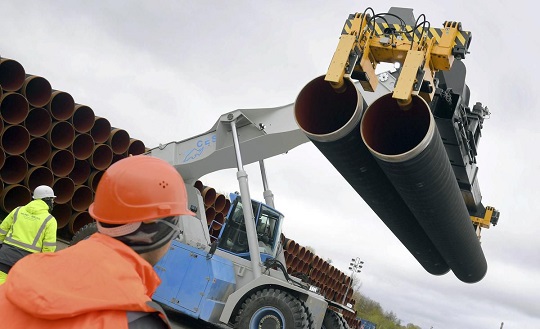 German-Russian pipeline takes shape despite protests from U.S., allies