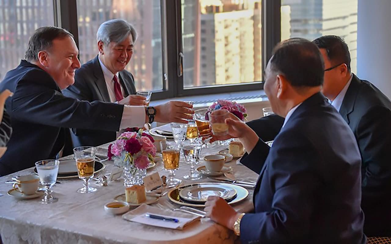 North Korean spymaster Kim Yong-chol meets Mike Pompeo in New York ahead of planned Trump summit