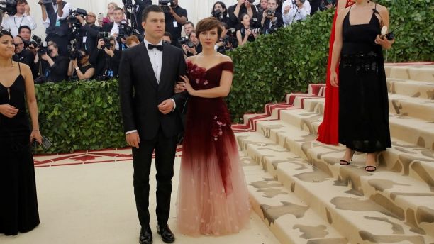 Scarlett Johansson wears Marchesa, owned by Harvey Weinsteins estranged wife, to Met Gala