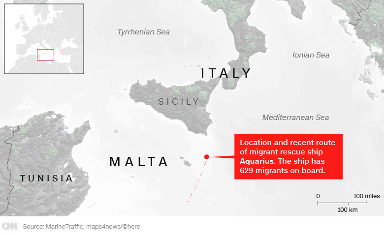 Spain offers to take migrant ship after Italys populists turn it away