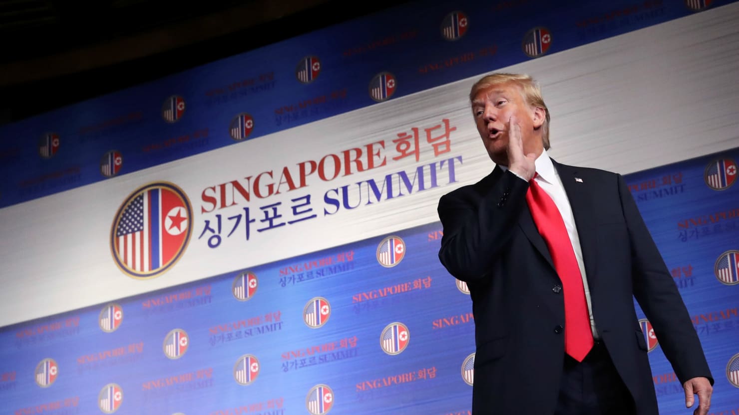 Trump Played Kim Jong Un This Crazily Intense Video at Meeting