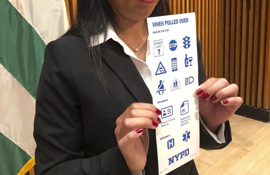 NYPD develops cards for deaf and hard of hearing motorists to ease communication