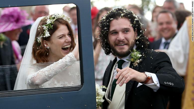 Game of Thrones stars Kit Harington and Rose Leslie are married