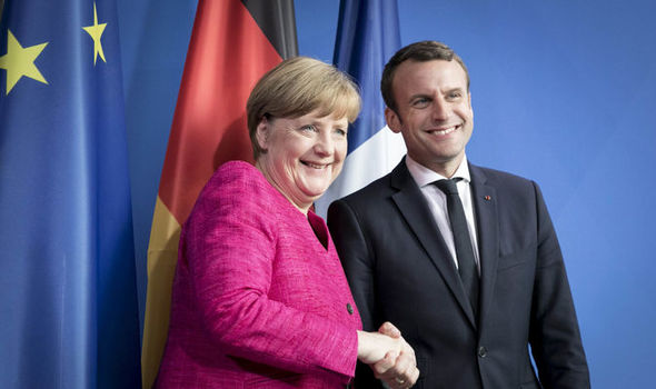 United States of Europe moves CLOSER as Angela Merkel backs Emmanuel Macron EU reforms