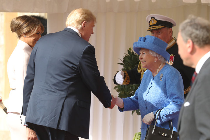 Queen Elizabeth Meets With Trump And Melania
