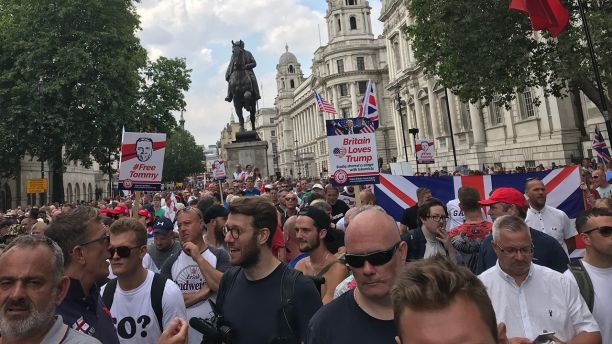 Trump supporters turn out in London a day after protests