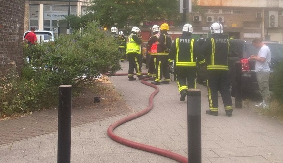 Fifty firefighters tackle Edmonton Tower block blaze in North London
