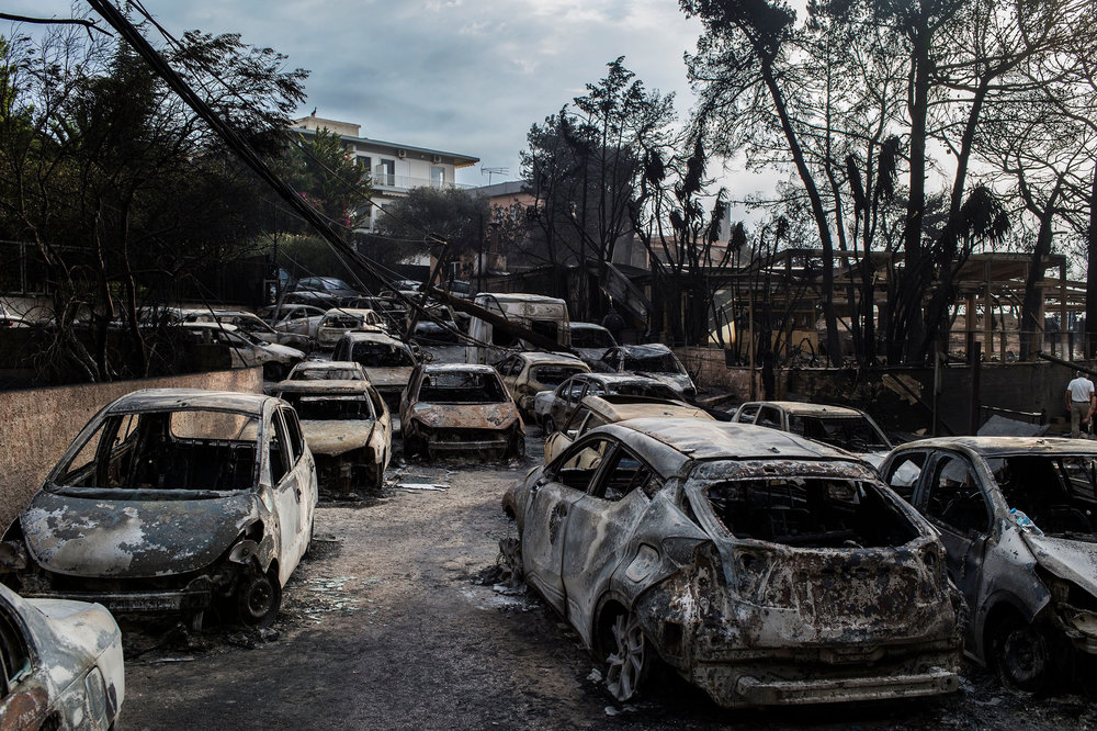A Terrible Day: Greek Wildfires Kill At Least 74 People, Devastate Resort Village