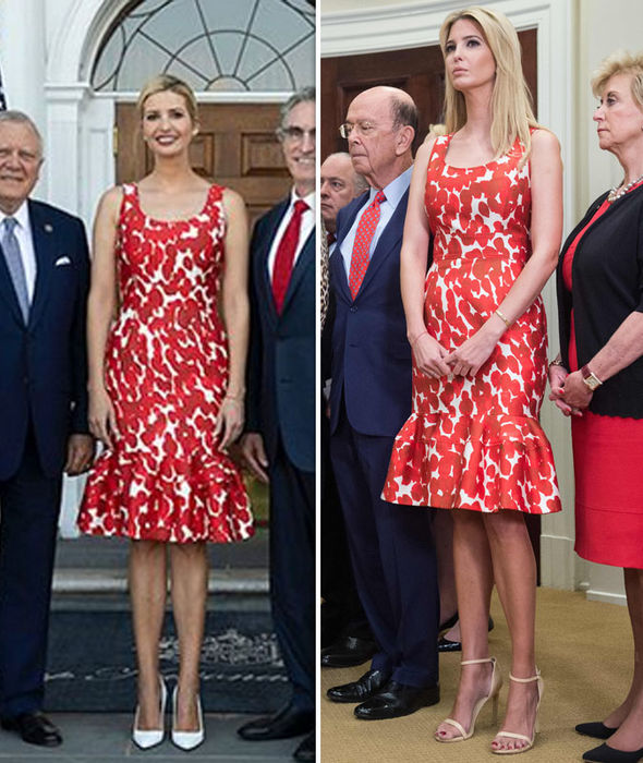 Ivanka Trump shows off thrifty side wearing striking dress she first debuted last year