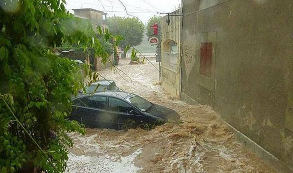 France holiday HORROR: Helicopters rescue 750 campers from FLASH FLOODS - one missing
