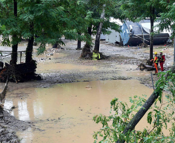 France holiday HORROR: Helicopters rescue 750 campers from FLASH FLOODS - one missing