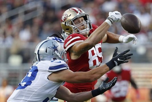 Prescott throws for TD before 49ers rally past Cowboys 24-21