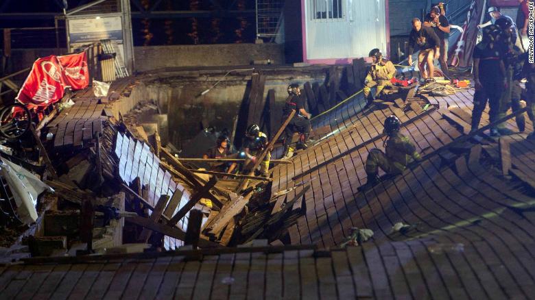 Vigo festival: Hundreds injured in Spain after platform collapses