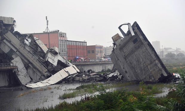 Genoa bridge collapse: at least 22 killed, Italian minister says