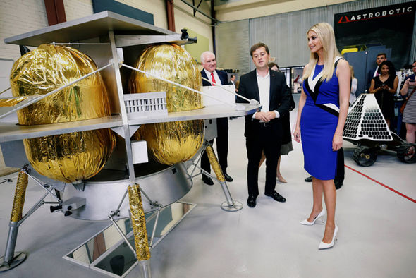 Ivanka Trump STUNS in tight blue dress as she tours intriguing Pittsburgh space facility