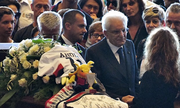 Genoa bridge collapse: thousands attend state funeral for victims