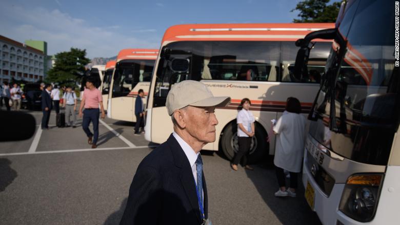South Koreans cross DMZ into North Korea for rare family reunions