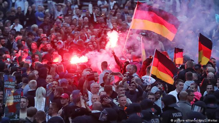 German City Becomes Rallying Point for Anti-Immigration Protests