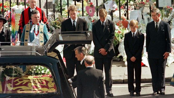 Prince Harry knew how to save himself from collapsing in grief during Princess Dianas funeral, book claims