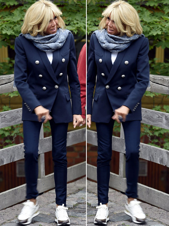 Brigitte Macron: Emmanuel’s stylish wife makes a tactical wardrobe change on Finland tour