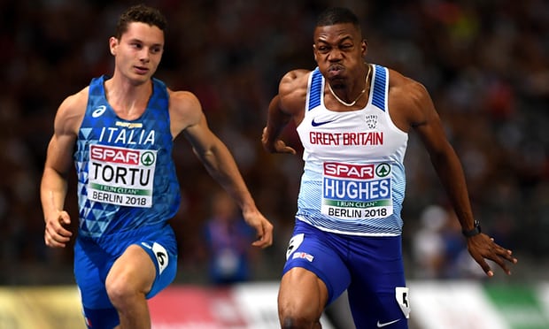 Dina Asher-Smith and Zharnel Hughes storm to 100m Euro gold