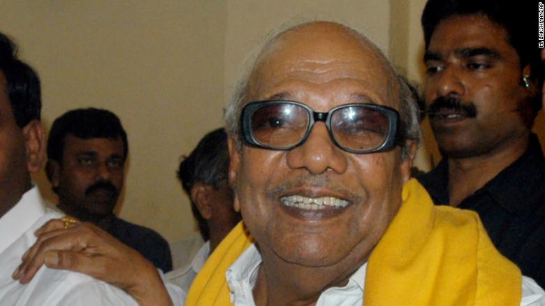 Indian political icon Muthuvel Karunanidhi dies at 94