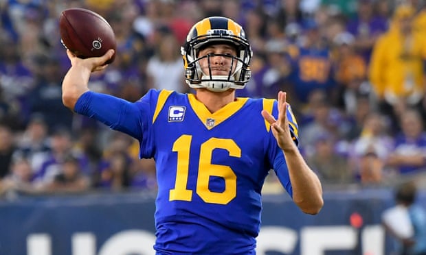 Jared Goff scorches Vikings with five touchdowns as Rams win passing duel