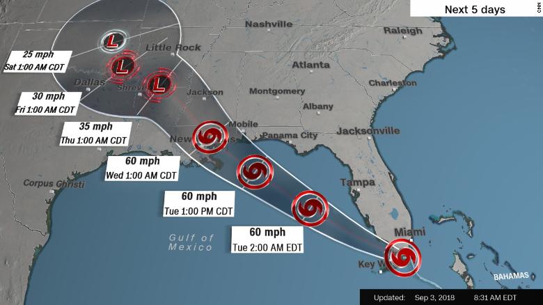 Tropical Storm Gordon forms near Florida Keys