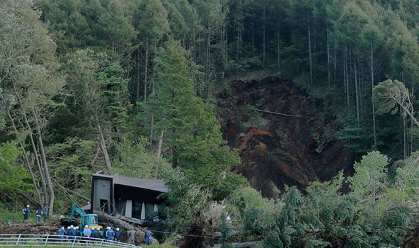 Japan earthquake: Aerial pictures show devastating landslides in Hokkaido