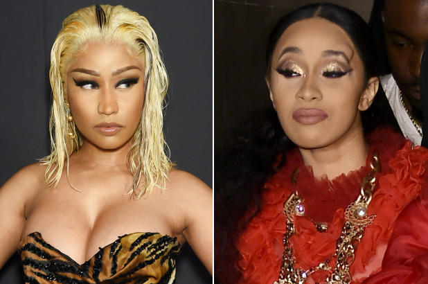 Nicki Minaj Hd Bbc Porn - Nicki Minaj and Cardi B get into major scuffle at fashion week bash